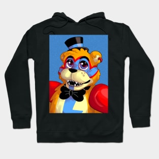 Freddy Fazbear Rockstar Row Poster Hoodie